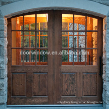 Vintage Half 9 lite double panel Design Wood Interior Sliding Barn Door knotty alder pine commercial interior half doors